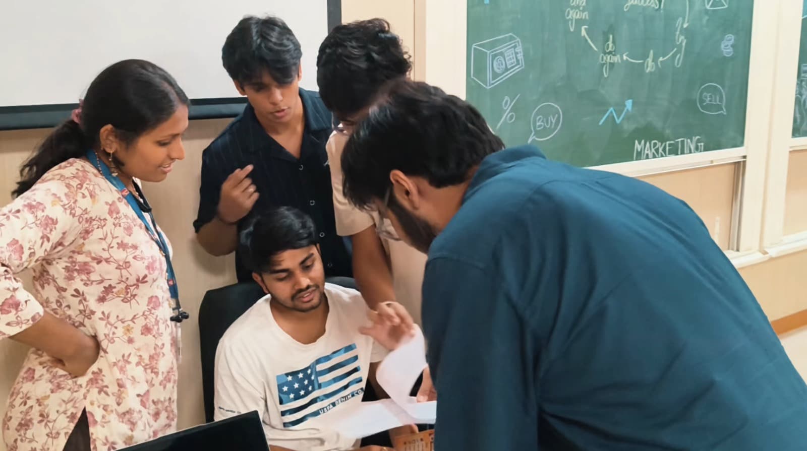 Students participating in Spotlight event activities